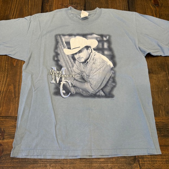Gildan Other - Vintage 2000 Mark Chesnutt Fallin Never Felt So Good Blue Graphic T-Shirt XL Men